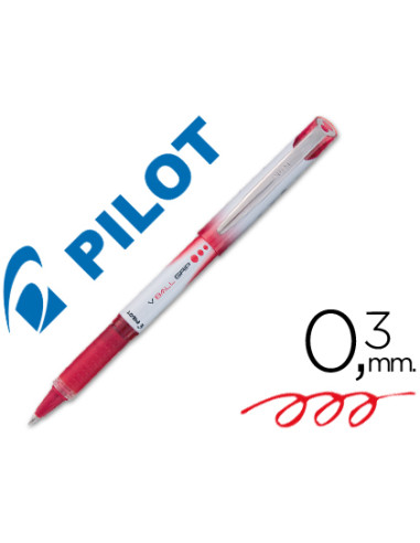 Rotulador pilot roller v-ball grip rojo 0.5 mm