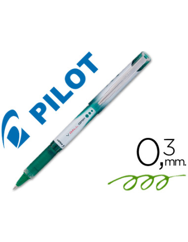 Rotulador pilot roller v-ball grip verde 0.5 mm