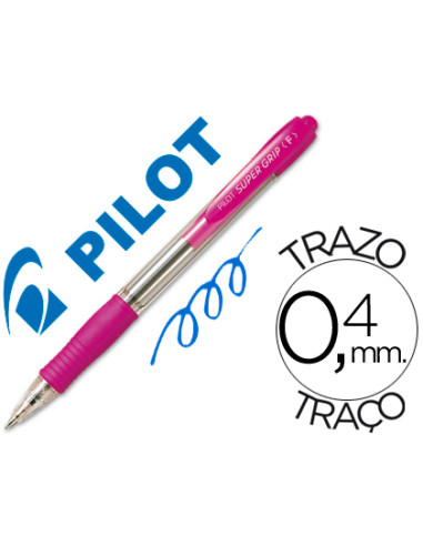 PILOT BOLIGRAFO SUPERGRIP M ROSA