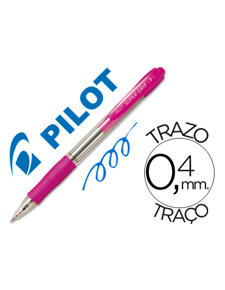 PILOT BOLIGRAFO SUPERGRIP M ROSA