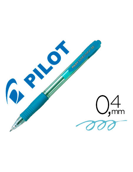 PILOT BOLIGRAFO SUPERGRIP M AZUL CLARO