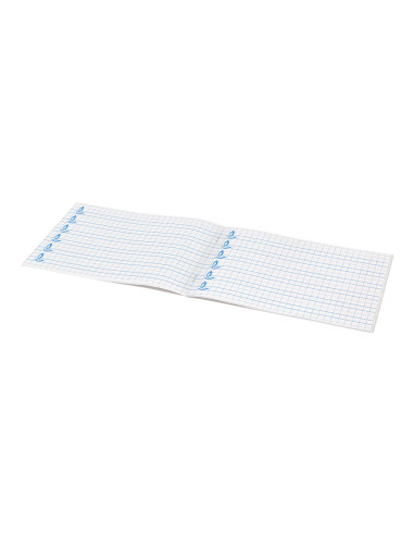 Libreta liderpapel pautaguia tapa cartoncillo 32 hojas din a5 cuadriculado pautado 8mm apaisada 70 gr