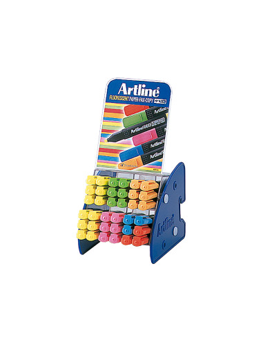 Rotuladores artline fluorescente ek-660 expositor de 36 unidades colores surtidos