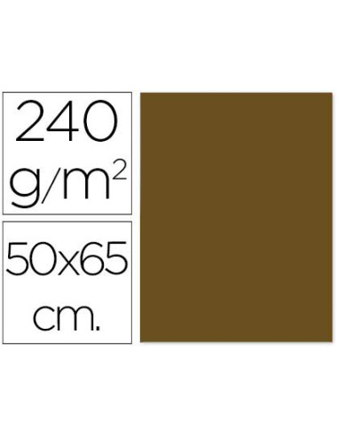 Cartulina liderpapel 50x65 cm 240 g/m2 marron claro escolar