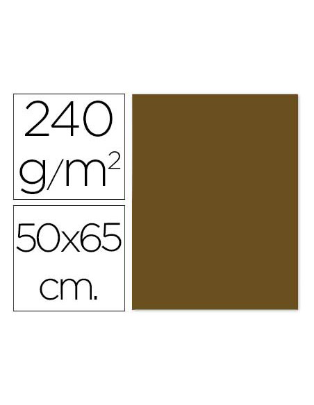 Cartulina liderpapel 50x65 cm 240 g/m2 marron claro escolar