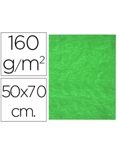 Fieltro liderpapel 50x70cm verde 160g/m2