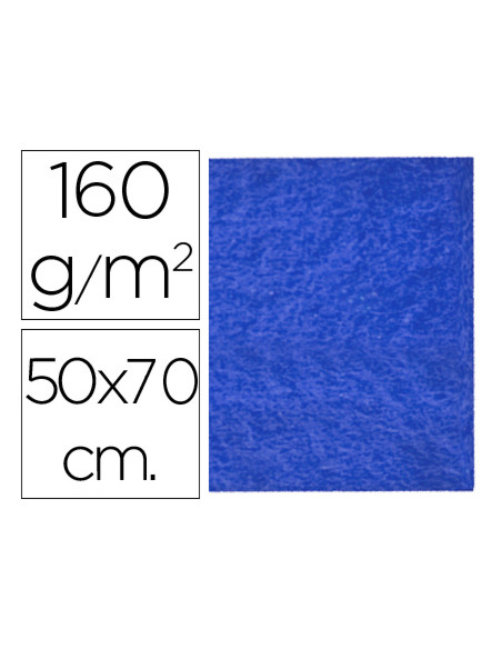 Fieltro liderpapel 50x70cm azul oscuro 160g/m2