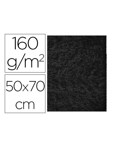 Fieltro liderpapel 50x70cm negro 160g/m2