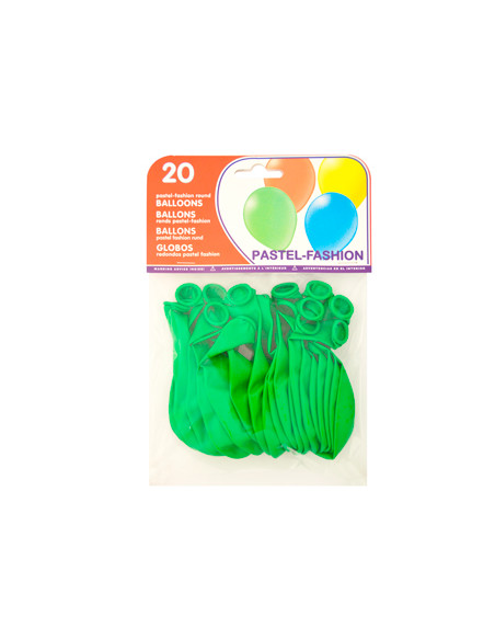 Globo 100% latex biodegradable verde pistacho bolsa de 20 unidades