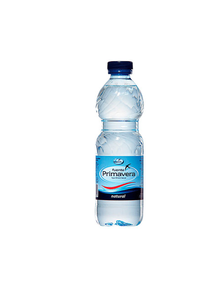 Agua mineral natural fuente primavera botella de 330 ml