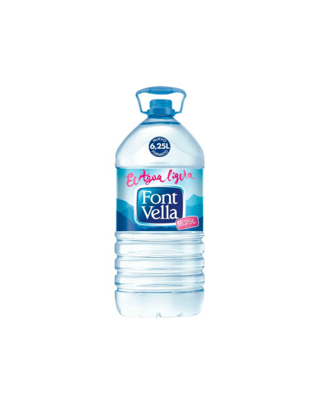 Agua mineral natural font vella sant hilari garrafa 6,25 l