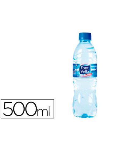 Agua mineral natural font vella sant hilari 500 ml