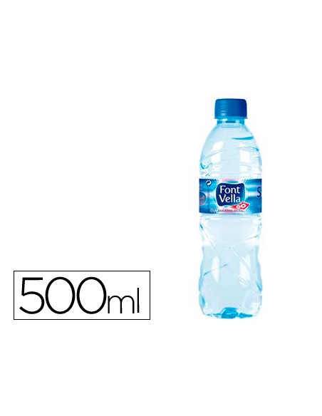 Agua mineral natural font vella sant hilari 500 ml