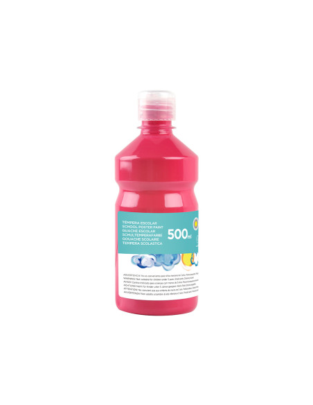 Tempera liquida liderpapel escolar 500 ml fucsia