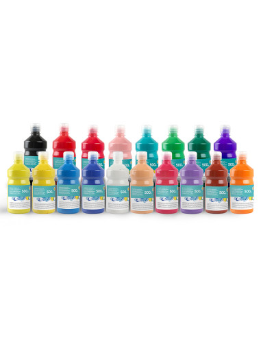 Tempera liquida liderpapel escolar 500 ml lila