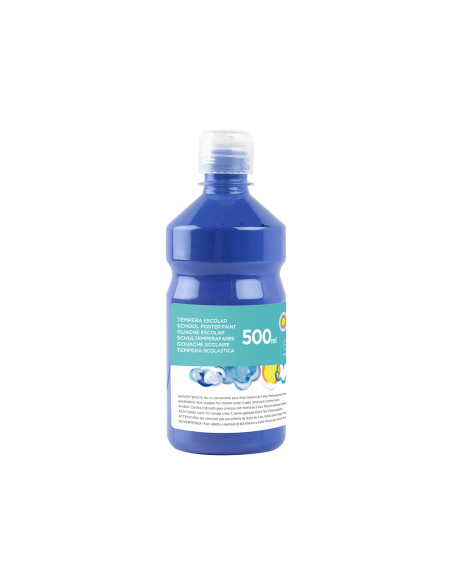 Tempera liquida liderpapel escolar 500 ml azul marino