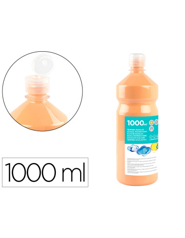 Tempera liquida liderpapel escolar 1000 ml carne