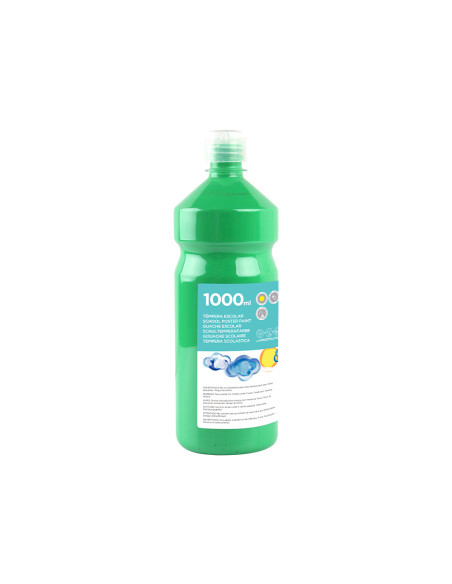 Tempera liquida liderpapel escolar 1000 ml verde