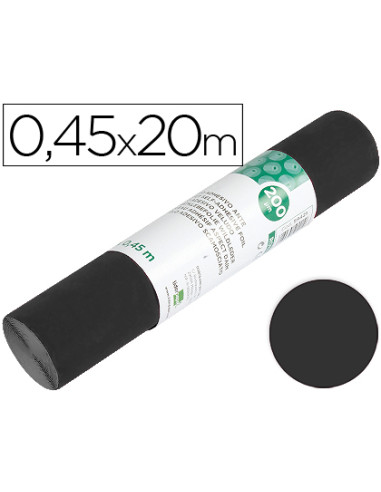 Rollo adhesivo liderpapel unicolor negro mate rollo de 0,45 x 20 mt