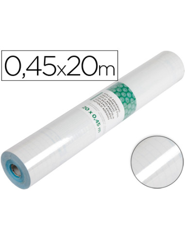 Rollo adhesivo liderpapel transparente rollo de 0,45 x 20 mt 100 mc