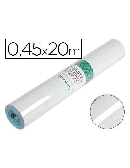 Rollo adhesivo liderpapel transparente rollo de 0,45 x 20 mt 100 mc