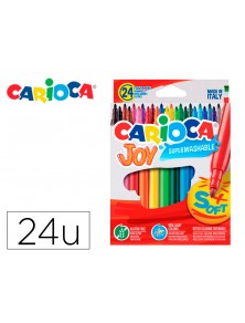 Rotulador carioca joy caja de 24 colores