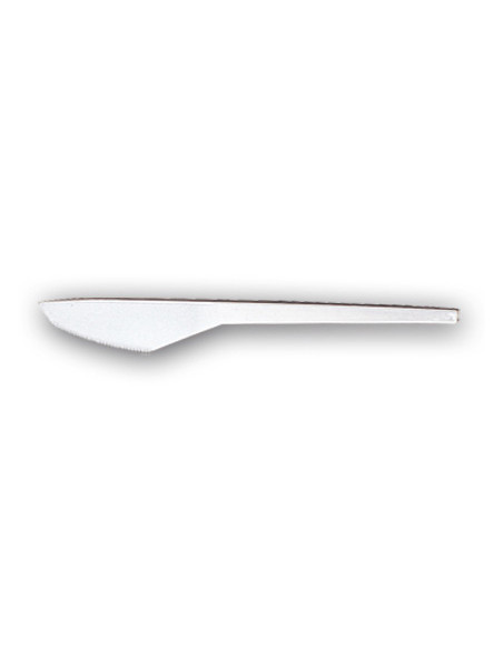 Cuchillo de plastico blanco paquete de 100