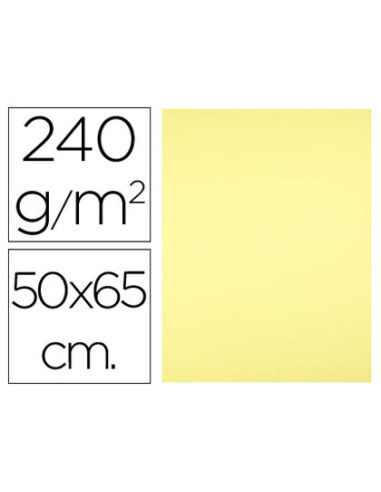 Cartulina liderpapel 50x65 cm 240 g/m2 amarillo medio