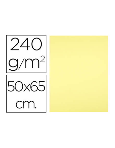 Cartulina liderpapel 50x65 cm 240 g/m2 amarillo medio