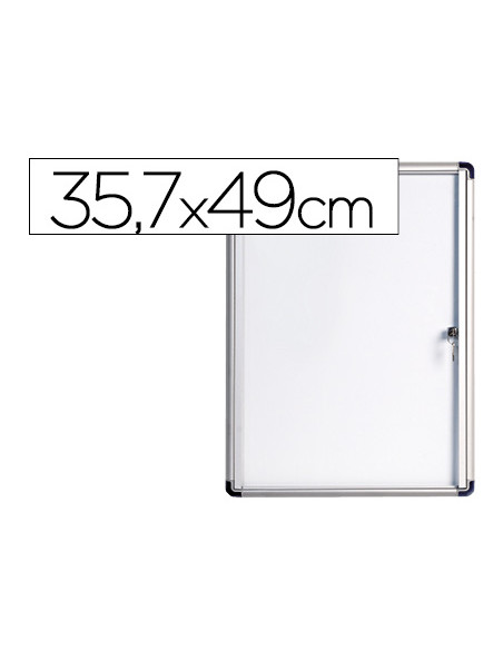 Vitrina de anuncios bi-office fondo magnetico extraplana de interior 357x490 mm