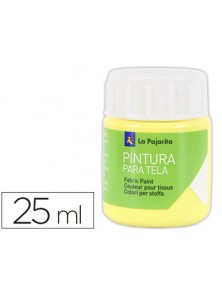 PINTURA PARA TELA AMARILLO CLARO 25 ML LA PAJARITA