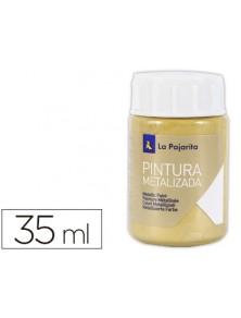 PINTURA METALIZADA ORO RICO 35 ML LA PAJARITA