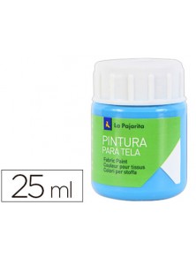 PINTURA PARA TELA AZUL CYAN 25 ML LA PAJARITA