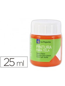 PINTURA PARA TELA ANARANJADO 25 ML LA PAJARITA