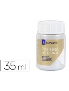 Pintura metalizada la pajarita plata 35 ml