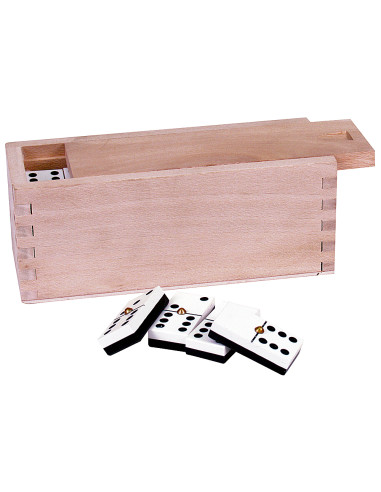 Domino senior caja madera tama ño de la ficha 22x44mm