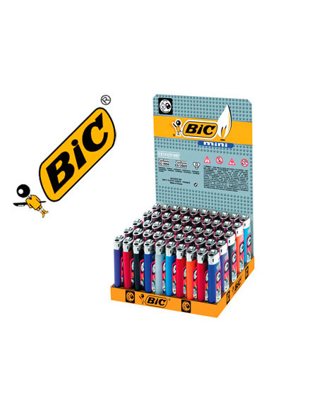 BIC ENCENDEDOR DE BOLSILLO J25 MINI COLORES SURTIDOS -50U-