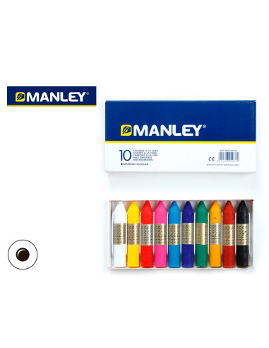 MANLEY CERAS 60MM COLORES SURTIDOS ESTUCHE 10 UD