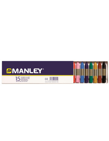 MANLEY CERAS 60MM COLORES SURTIDOS ESTUCHE 15 UD