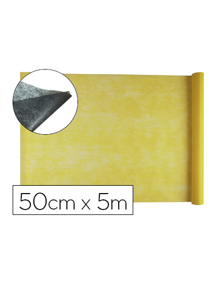 Tejido sin tejer liderpapel terileno 25 g/m2 rollo de 5 mt amarillo