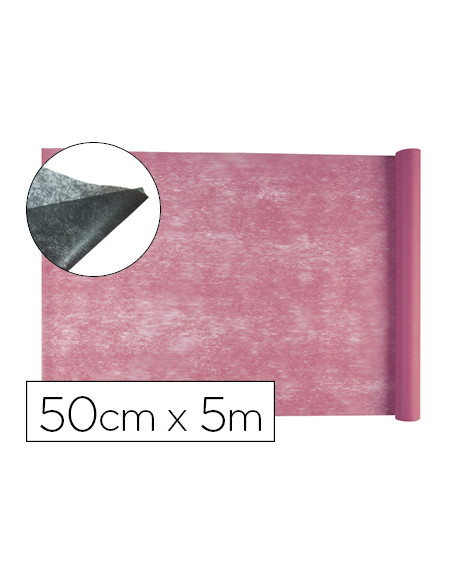 Tejido sin tejer liderpapel terileno 25 g/m2 rollo de 5 mt rosa