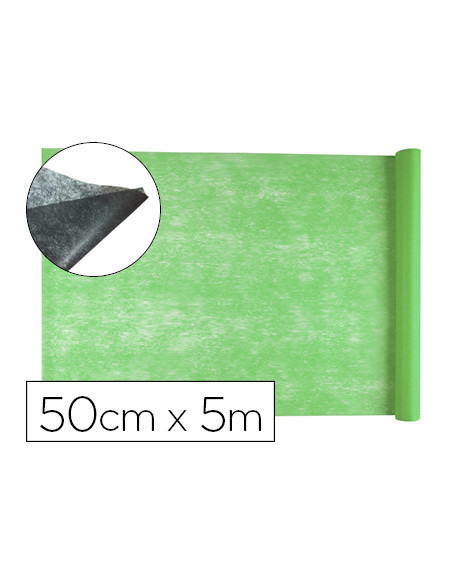 Tejido sin tejer liderpapel terileno 25 g/m2 rollo de 5 mt verde