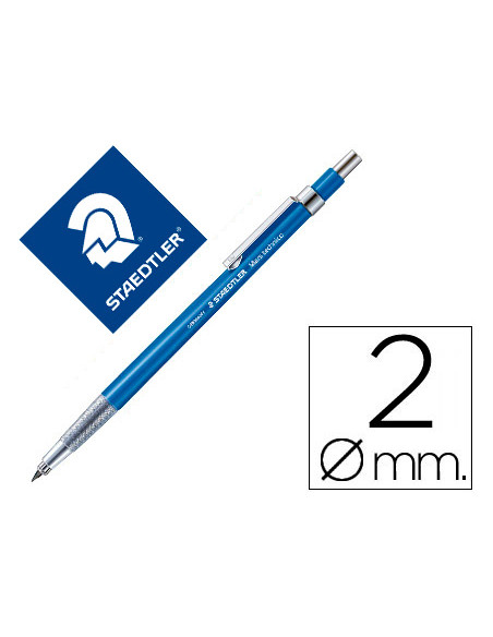 Portaminas staedtler mars 2 mm con clip y afilaminas