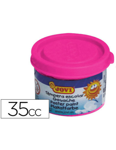 JOVI TÉMPERA ESCOLAR ESTUCHE 5 BOTES MAGENTA DE 35ML