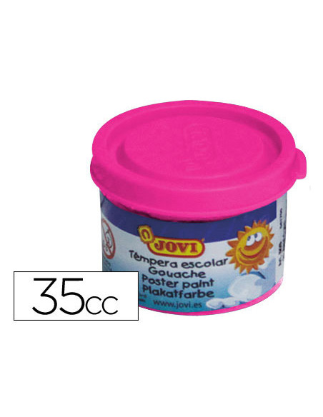 JOVI TÉMPERA ESCOLAR ESTUCHE 5 BOTES MAGENTA DE 35ML