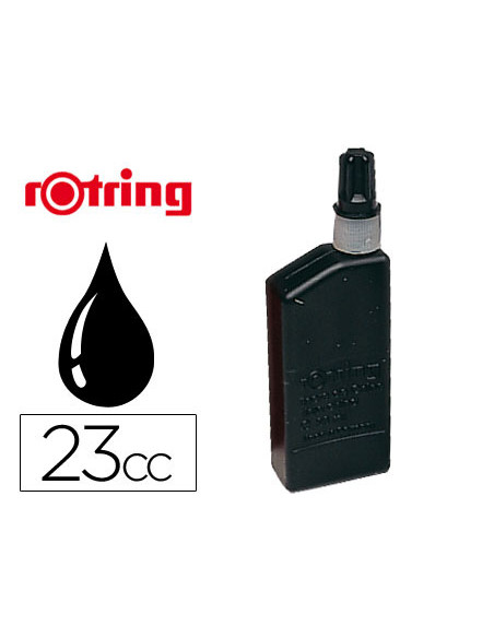 Tinta china rotring negra bote 23 cc