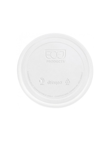 Tapa de plastico biodegradable para vaso de 290 cc paquete de 100 unidades