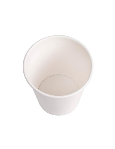 Vaso de carton biodegradable blanco 360 cc paquete de 40 unidades