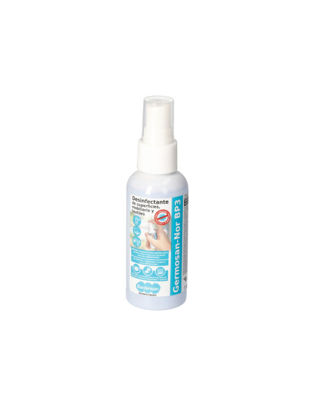 Limpiador higienizante desinfectante germosan bp3 para superficies y mobiliario bote pulverizador 60 ml