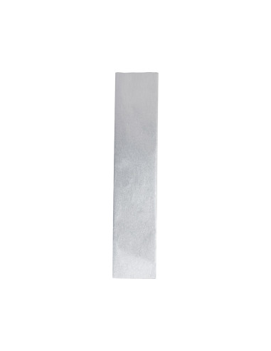 Papel crespon liderpapel 50 cm x 2.5m metalizado plata